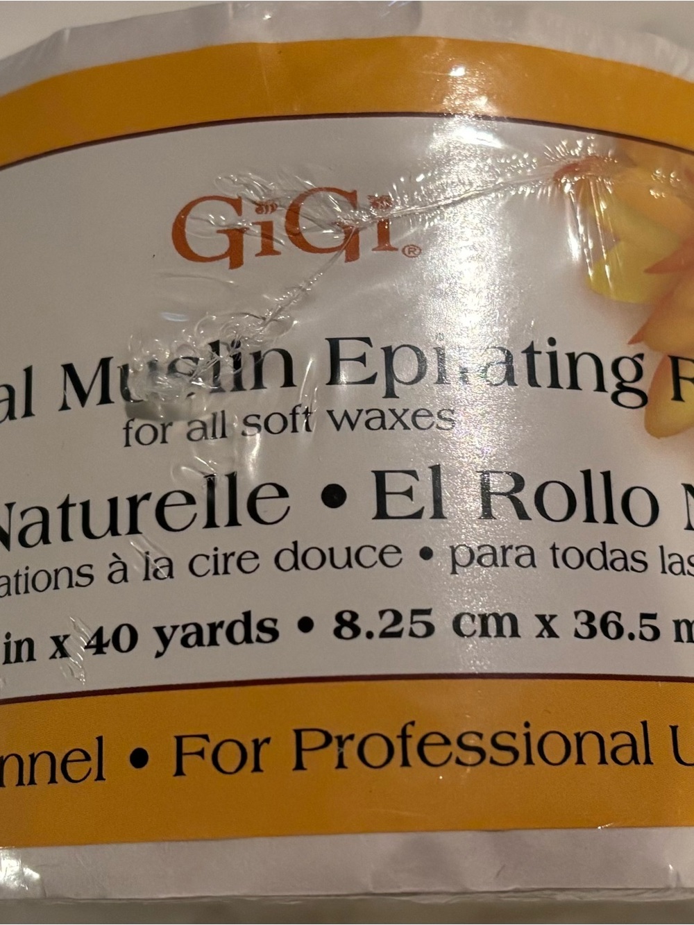 Natural Muslin Epilating Roll - Natural